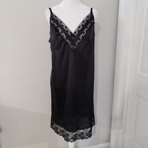 Vintage Ashley Taylor‎ Slip Dress Women SIZE 38 Lacey Clubwear Party Whimsigoth